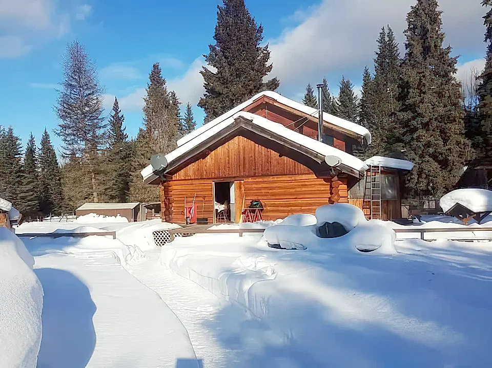 Off Grid Isolated Log Home for Sale in Forest Grove, British Columbia, Canada