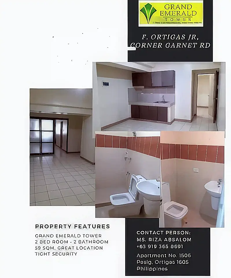 Condominium for Sale and Rent in Pasig, Ortigas Center, Philippines