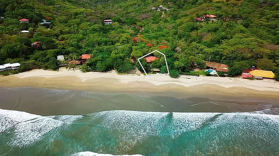Beachfront Home on a Quarter Acre for Sale in San Juan Del Sur, Rivas, Nicaragua
