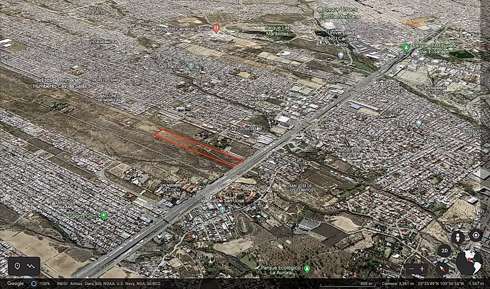 Commercial Land for Sale in Saltillo, Coahuila, Mexico
