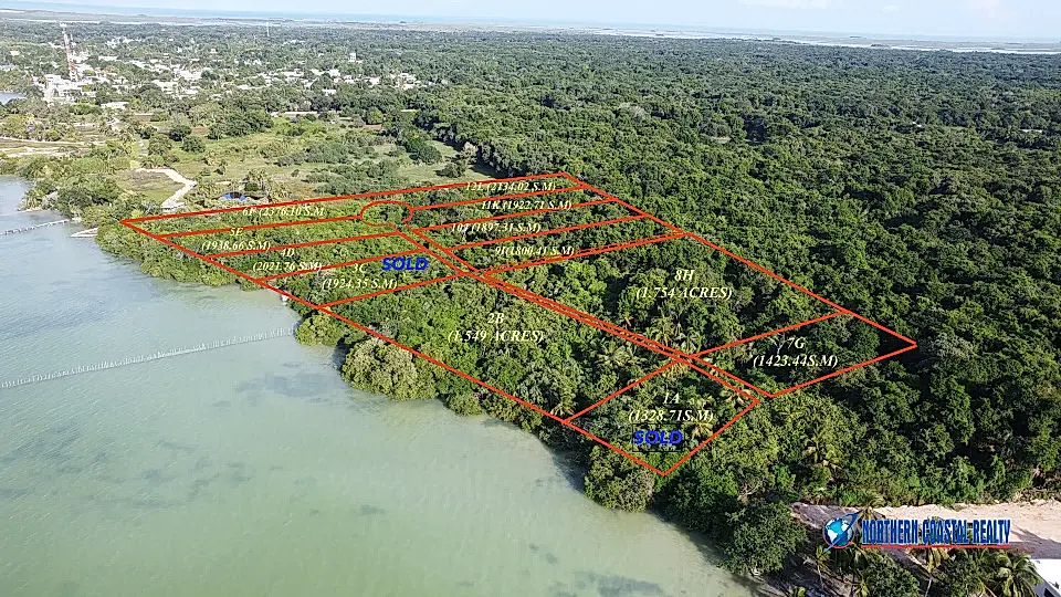 Combo Waterfront Lots for Sale in Corozal, Belize