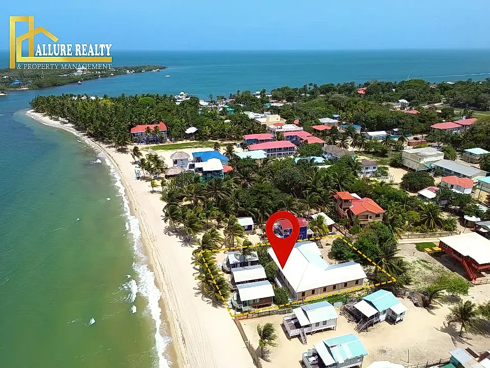 Beach House with Cabanas for Sale in Placencia Village, Stann Creek, Belize