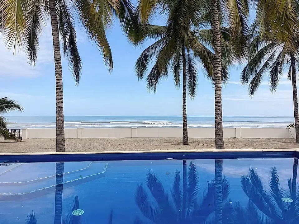 Oceanfront Home with Pool for Sale in Jama, Manabi, Ecuador